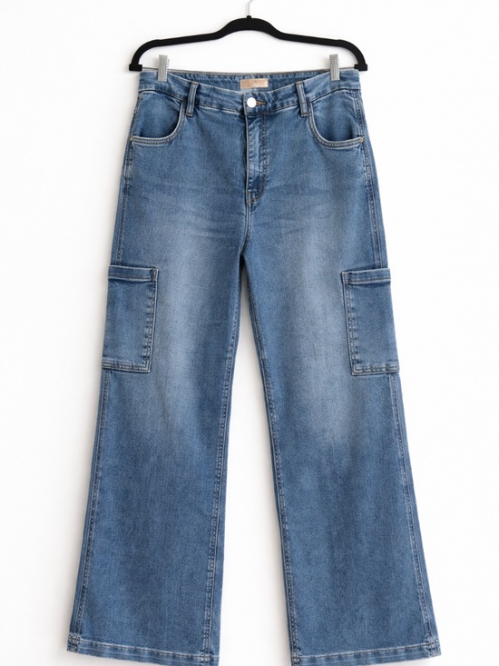 Kut from the Kloth Pants - Kut from the Kloth Jodi Wide Leg Cargo Pants - Size 14
